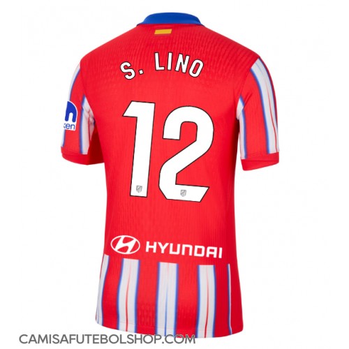 Camisa de time de futebol Atletico Madrid Samuel Lino #12 Replicas 1º Equipamento 2024-25 Manga Curta